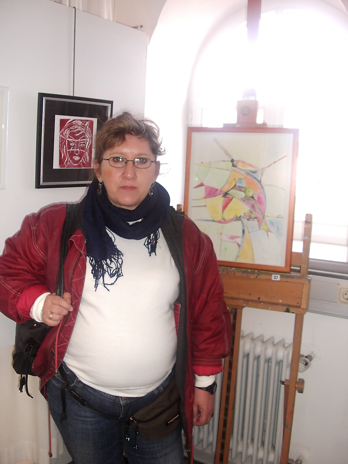 Gertrud Hessedenz auf Atelierfest am 9. März im Malclub-Saar